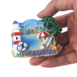 Aimant de réfrigérateur en résine personnalisé, souvenir de la <span class=keywords><strong>ville</strong></span> de Benalmadena, aimants de réfrigérateur promotionnels, souvenir touristique d'Alicante - Product Image 2