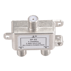 Superbat Divisor de TV de 2 vías 75 Ohm F Conector hembra para cable de satélite Sistema de TV HD <span class=keywords><strong>Antena</strong></span> Amplificador Módem de Internet - Product Image 3