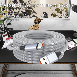 Nylon bện hợp kim nhôm sạc nhanh Type-C Cáp 5A <span class=keywords><strong>USB</strong></span> cho điện thoại thông minh 1m chiều dài - Product Image 3