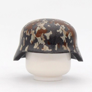 หมวกกันน็อคลายพรางทหารเยอรมัน WW2บล็อกตัวต่อขนาดเล็กทหารสำหรับสงครามฤดูหนาว - Product Image 6