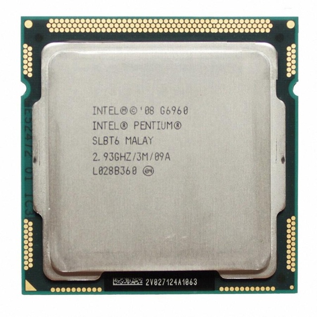 FOR Intel Pentium Dual Core CPU G6960/SLBT6  2.93GHz 3M 1156LGA 73W TDP