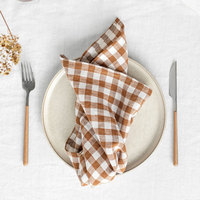 WML001 Best-seller Serviettes en lin 100% couleur unie, torchons de luxe réutilisables pour la maison et la restauration