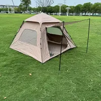 Tente de camping quatre saisons à une chambre, portable et pliable, installation rapide, ensemble complet avec couverture imperméable épaisse