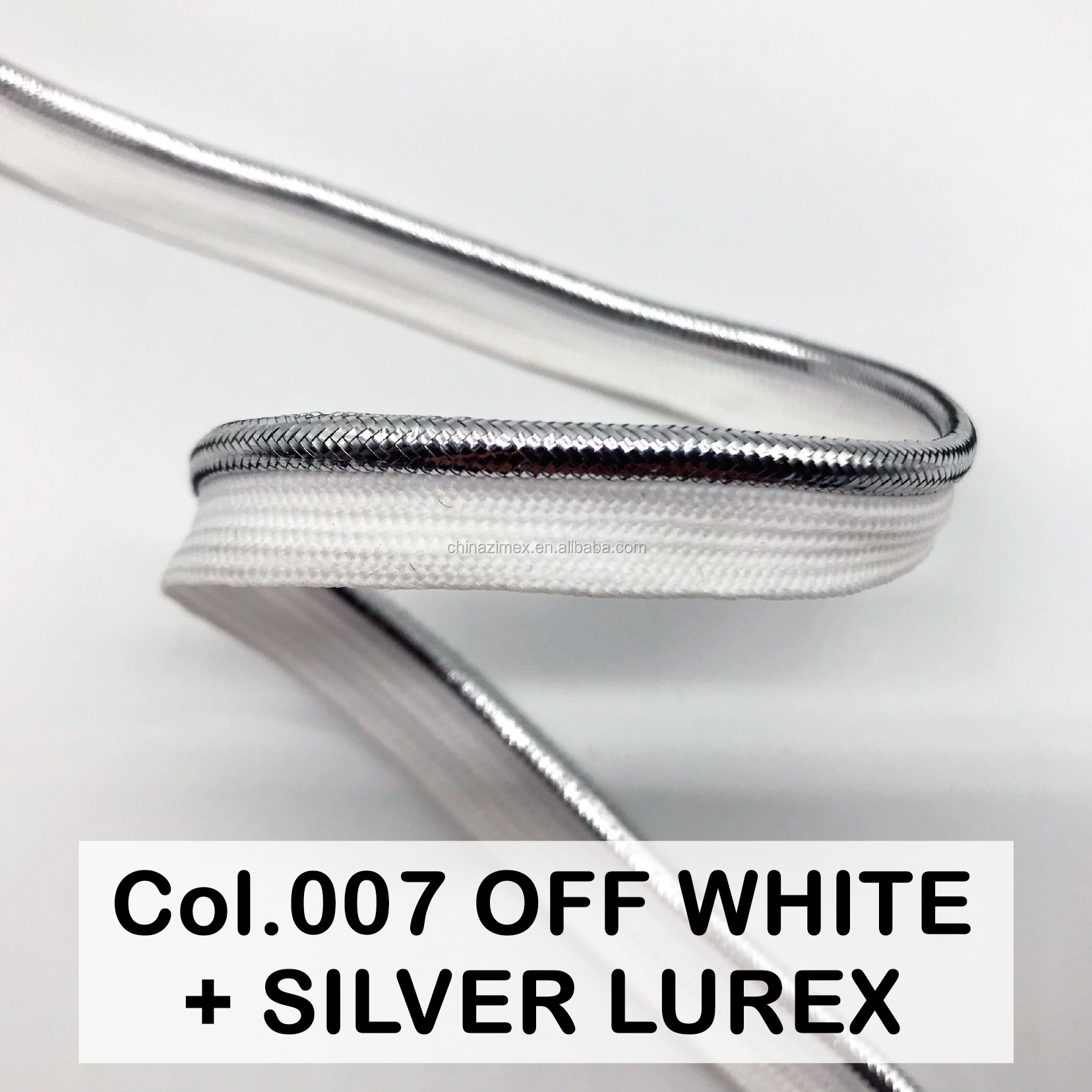007 OFFWHITE+SILVER LUREX