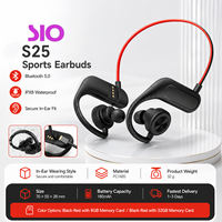 Écouteurs sportifs professionnels à conduction osseuse étanches IPX8 avec carte mémoire pour la natation, la course et le fitness – Casque sans fil
