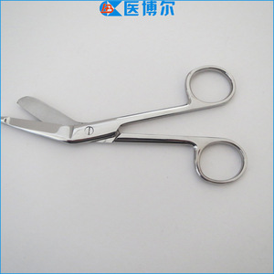 Stainless steel gauze scissors, in stock, gauze and bandage scissors, gold handle, 14cm dressing scissors, 18cm emergency gauze - Product Image 5