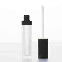 Fourniture d'usine Meilleurs prix Emballage cosmétique Tube de brillant à lèvres en plastique rose Tube de rouge à lèvres liquide personnalisé intérieur vide