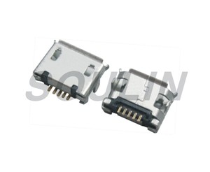 Micro USB 5pin de <span class=keywords><strong>tipo</strong></span> <span class=keywords><strong>B</strong></span> conector hembra para teléfono móvil Micro USB <span class=keywords><strong>Jack</strong></span> 5 pin conector de enchufe de carga - Product Image 6