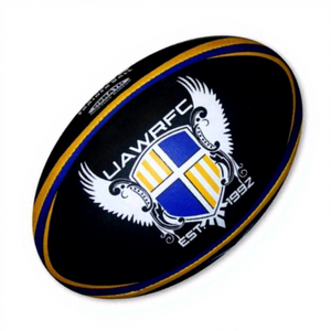 Balón de Rugby Oficial Tamaño 5, Marca HANSON, Logotipo Personalizado, Goma Sintética Ecológica y Duradera, Venta al Por Mayor - Product Image 1