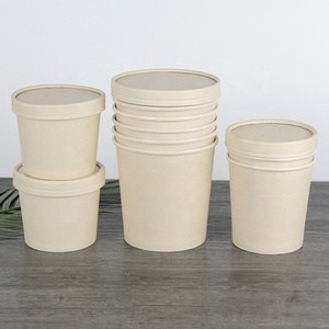 Bán buôn tùy chỉnh thiết kế in ấn dùng một lần Takeaway cấp thực phẩm giấy súp ly với giấy có nắp đậy - Product Image 4