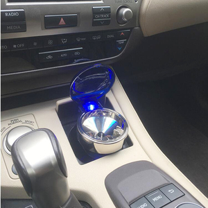 Hot Selling Customized <strong>Car</strong> Vehicle Cigarette Cigar <strong>Ashtray</strong> with Blue LED Light with Lid - Product Image 3