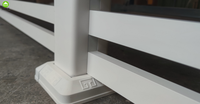 Panneau de clôture à persiennes en aluminium blanc enduit de poudre personnalisé