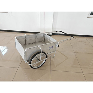 Opvouwbare Utility <span class=keywords><strong>Cart</strong></span> Aluminium Tuin Kar Vouwwagen Lichtgewicht Twee Massieve Wielen Heavy Duty - Product Image 2