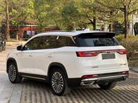 Jetour X90 Zilong 2.0T DCT SUV d'occasion, modèle Ever-Victorious, 5 places, automatique, turbo, jantes en alliage R20, toit ouvrant panoramique en tissu.