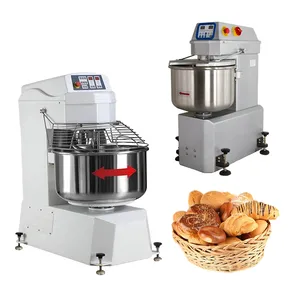 Panadería de masa de pizza industrial 20L 50L 80L 160L 260L Máquina mezcladora de harina Mezclador en espiral Mezclador de masa de pan