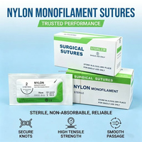 Vente en gros usine – Sutures chirurgicales monofilament en nylon bleu non résorbables, certifiées CE, garantie 3-5 ans pour chats, chiens et chevaux