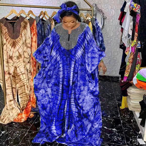 <span class=keywords><strong>Robe</strong></span> Longue Africaine <span class=keywords><strong>Boubou</strong></span> Dashiki <span class=keywords><strong>Bazin</strong></span> Imprimée Grande Taille avec Strass Chaud pour Femmes - Product Image 5