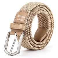 Ceinture Web tissée extensible à la mode 2024 Ceinture tressée élastique de qualité supérieure pour femmes et hommes