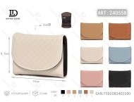 Portacarte a Fisarmonica da Donna con Chiusura Nascosta, 4 Pollici, in Pelle PU, Porta Carte di Credito - Product Image 1