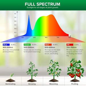 <b>Plant</b> Growth LED <b>Light</b> Bulb 20 Degree Beam Angle Full Spectrum Samsung Driver E26 Base With Remote Control - Product Image 6