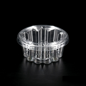 Transparent PET Flat Lid <b>Box</b> That Is Reusable As A Salad And Fruit Keeper <b>Container</b> For Freshness - Product Image 4