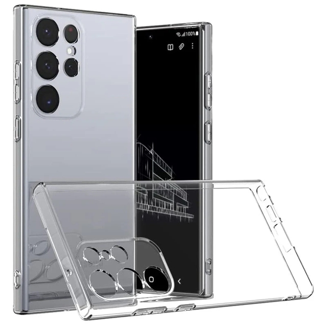Crystal Silicone Clear Case for Samsung Galaxy S23 Ultra S22 S21 FE Ultra Plus Soft Ultra Thin Back Case Cover Coque Fundas Capa