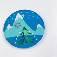 Les sous-verres de Noël en acrylique acceptent de personnaliser pour le festival Thanksgiving Halloween Anime Merchandise Lucite Coaster Sets