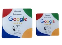 Étiquettes NFC216 en acrylique étanches ISO14443A 13,56 MHz avec mémoire de 888 octets et autocollant pour avis Google, idéales pour la promotion des entreprises