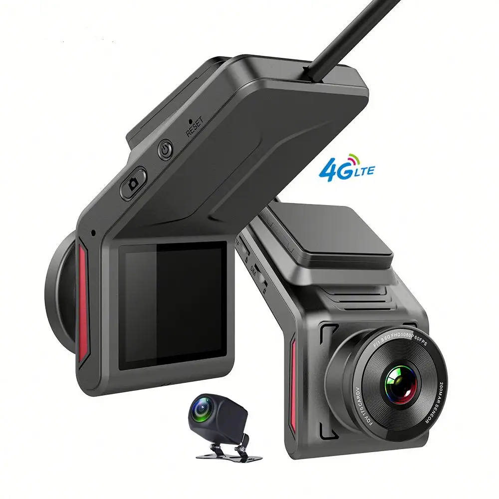 2023 sıcak 4g Mini Full Hd gizli Dash kamera için filo Gps izleme fonksiyonu iki kamera kayıt