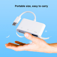 Adaptateur Lecteur de Cartes USB-C 3-en-1 de Haute Qualité Neuf avec Sortie AC Compatible OTG