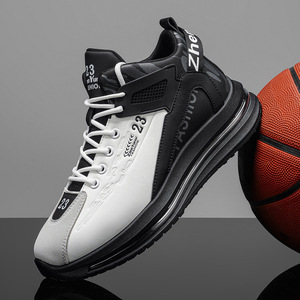 Chaussures de basket-ball pour hommes, toutes saisons, haute qualité, dessus en PU, semelle intermédiaire en caoutchouc - Product Image 2