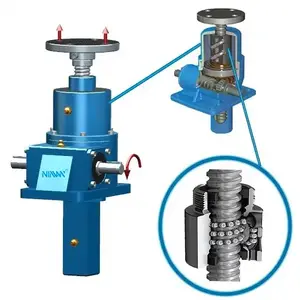 The top quality worm screw jack will have a load of up to 500 tons for Machine lifting platform