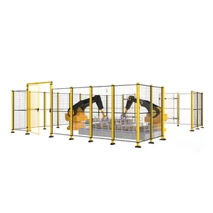 Protective folding safety fence Customized Equipment Guardrail Robot Fence Protective Door