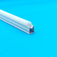 Diffuseur transparent en PC de 3 mètres avec lentille grossissante 60x, verre trempé T5 pour profilé LED universel en aluminium