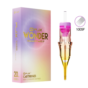 Caja de 20 Agujas Desechables de Acero Inoxidable WJX Wonder para Tatuaje de Cejas, para Maquillaje Permanente - Product Image 1