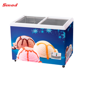 Horizontal <b>Freezer</b> Commercial Flat Glass Door Ice Xs-150 Ice <b>Freezer</b> - Product Image 2