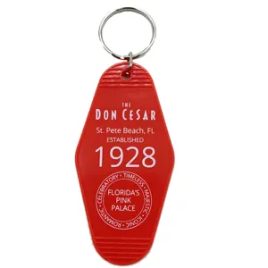 Custom Logo Hotel Keychain Custom Acrylic Plastic Hotel Key Tags With Good Quality