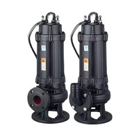 Pompe submersible broyeuse WQ à haute pression à commande automatique, anti-colmatage, 220V/380V, garantie 1 an, pour drainage de sous-sol et usage municipal