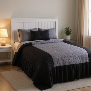 Baruk Quilt Set King Size 4 Piece Modern Geometric Pattern All Season Bedding Home Use - Product Image 2