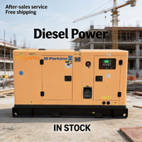 Groupe électrogène diesel super silencieux Perkins Ricardo Cummins 15KW 20KW 30KW 40KW 50KVA 70KW 500KW triphasé avec démarrage automatique et ATS