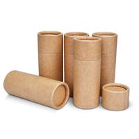 Emballage personnalisé en tube de papier biodégradable et recyclable pour déodorant, baume à lèvres et cosmétiques