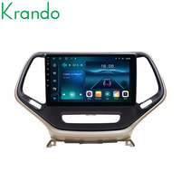 Krando 9 pouces Android unité principale autoradio lecteur multimédia pour Jeep Cherokee 2014 - 2018 sans fil CarPlay Wifi 4G Navigation