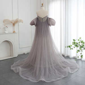 Jancember LSZ199 Sexy Scoop Pérolas fora do ombro Sereia Evening Party <span class=keywords><strong>Prom</strong></span> Dresses - Product Image 6