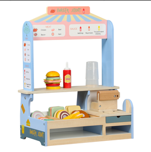 Jouet de cuisine pour bébé différents styles Montessori Pretending Role Play Simulation Cooking toy big Wooden Kitchen Sets toy - Product Image 6