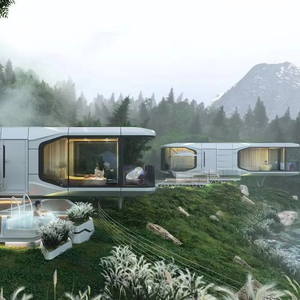 Phòng tắm thông minh phòng ngủ xem lớn thưởng thức thiên nhiên khung thép mạ kẽm E3 E5 E7 mô hình không gian hiện đại viên nang khách sạn nhà - Product Image 1