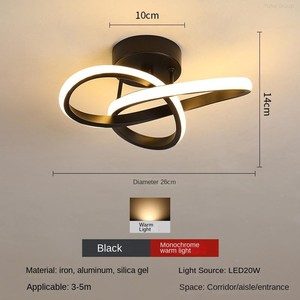 Lámpara de Techo LED Acrílica Empotrada de Estilo Nórdico Moderno con Control Remoto y Alimentación de CA para Pasillo o Entrada - Product Image 6