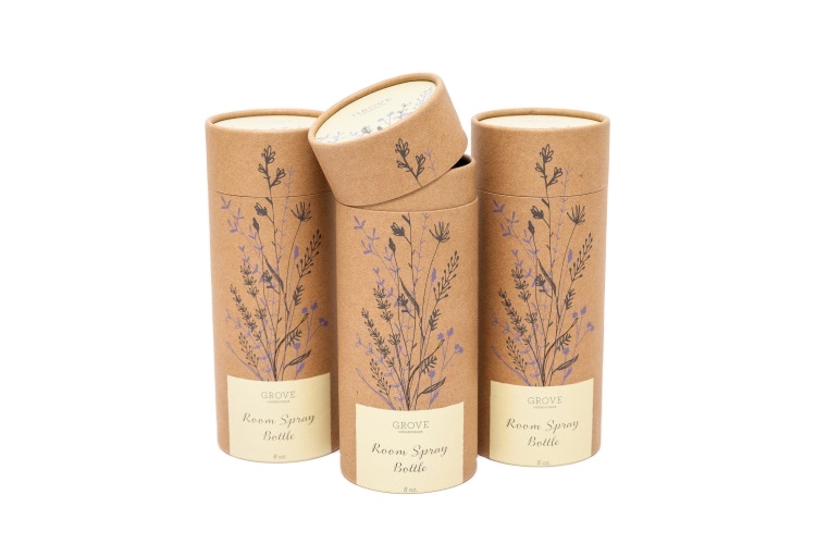 Tubo de papel de empaquetado de la ronda de la cartulina biodegradable de Kraft para el cosmético