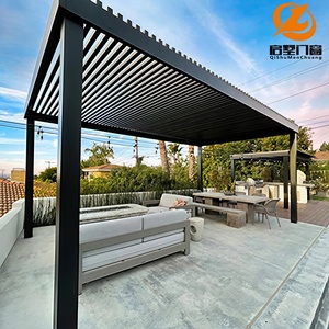 Pérgola Impermeable de Aleación de Aluminio de Lujo Qishu <span class=keywords><strong>para</strong></span> Villas de Alta Gama y Patios de Penthouses, Espacio Exterior - Product Image 2