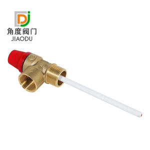 Venta Directa de Fábrica, Válvula de Seguridad Personalizable de 3/4 3BAR con Sensor de Temperatura, Válvulas Angulares - Product Image 1