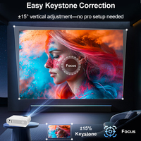 Projecteur vidéo portable Android Google TV LCD HD 1080p à prix d'usine, équipement d'amusement pas cher